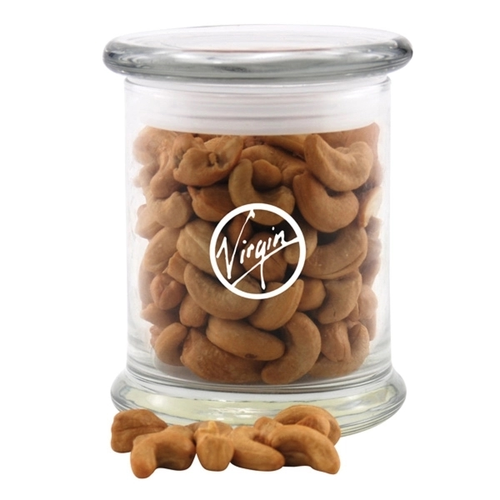Main photo of Cashews In A Large Round Glass Jar With Lid
