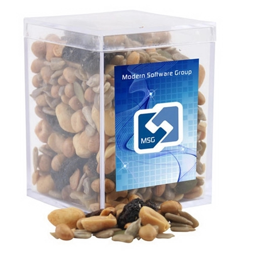 Main photo of Trail Mix In A Clear Acrylic Square Box