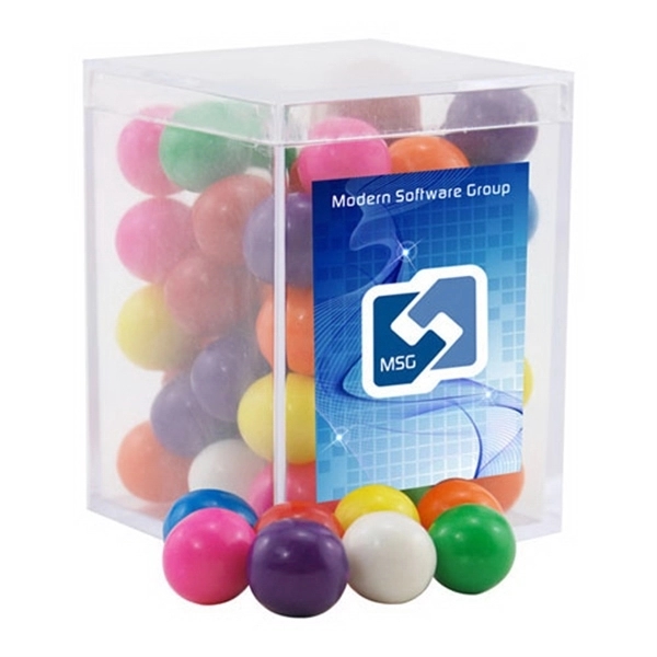 Clear color option for Gumballs In A Clear Acrylic Square Box