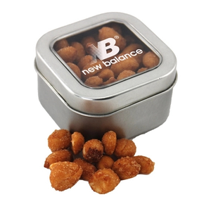 Photo of Tin With Window Lid And Honey Roasted Peanuts