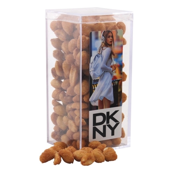 Clear color option for Honey Roasted Peanuts In A Clear Acrylic Square Tall Box
