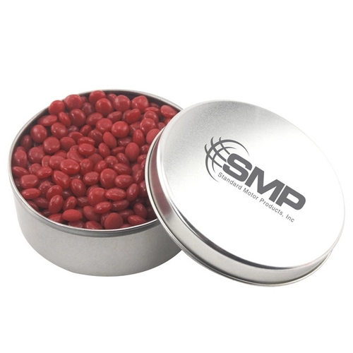 Main photo of Large Round Metal Tin With Lid And Cinnamon Imperials