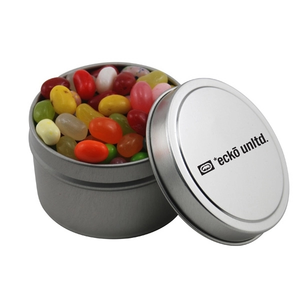 Photo of Round Metal Tin With Lid And Jelly Bellys