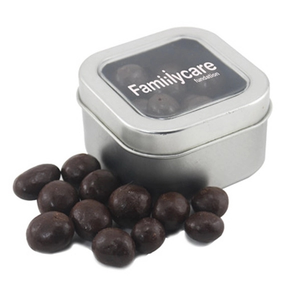 Photo of Tin With Window Lid And Chocolate Espresso Beans