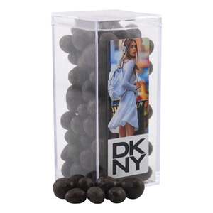 Photo of Chocolate Espresso Beans In A Clear Acrylic Square Tall Box