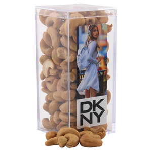 Photo of Cashews In A Clear Acrylic Square Tall Box