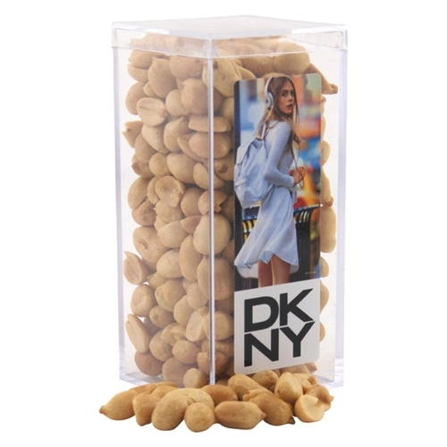 Main photo of Peanuts In A Clear Acrylic Square Tall Box
