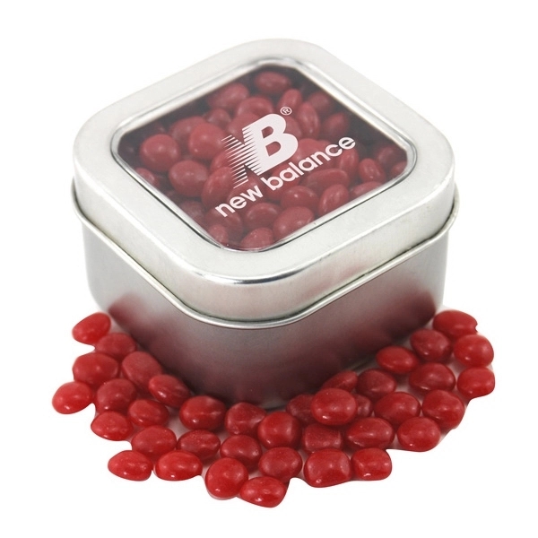 Silver color option for Tin With Window Lid And Cinnamon Imperials