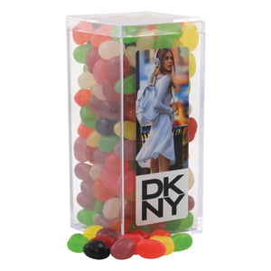 Photo of Jelly Beans In A Clear Acrylic Square Tall Box