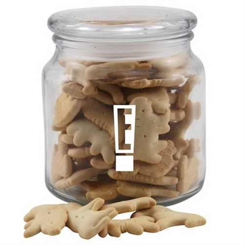 Main photo of Animal Crackers In A Glass Jar With Lid