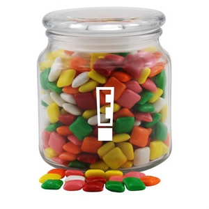 Photo of Mini Chicklets Gum In A Glass Jar With Lid