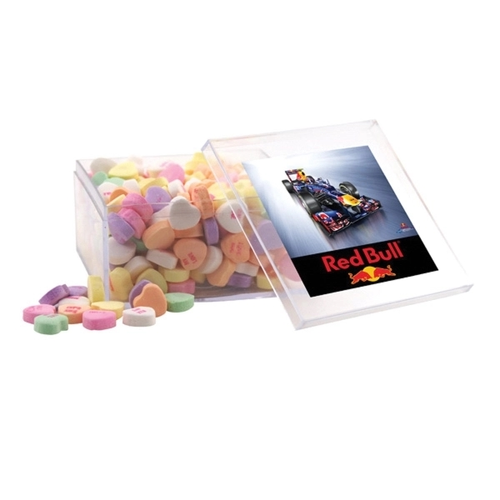 Main photo of Conversation Hearts In A Clear Acrylic Large Box