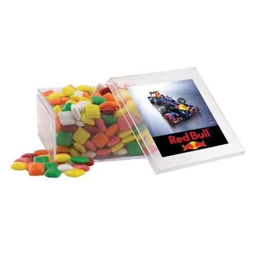 Main photo of Mini Chicklets In A Clear Acrylic Large Box