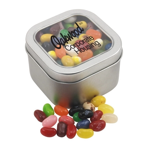 Main photo of Large Tin With Window Lid And Jelly Bellys