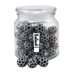 Photo of Chocolate Soccer Balls In A Glass Jar With Lid