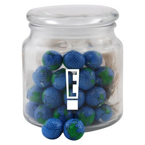 Photo of Chocolate Globes In A Glass Jar With Lid