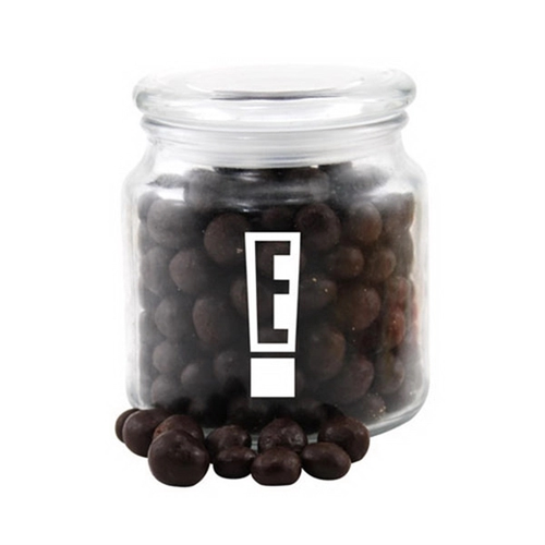 Main photo of Chocolate Espresso Beans In A Glass Jar With Lid