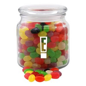 Photo of Jelly Beans Candy In A Glass Jar With Lid