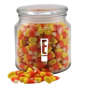 Photo of Candy Corn In A Glass Jar With Lid