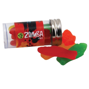 Photo of Gummy Bears In A 3 " Plastic Tube With Metal Cap