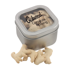 Photo of Large Tin With Window Lid And Animal Crackers
