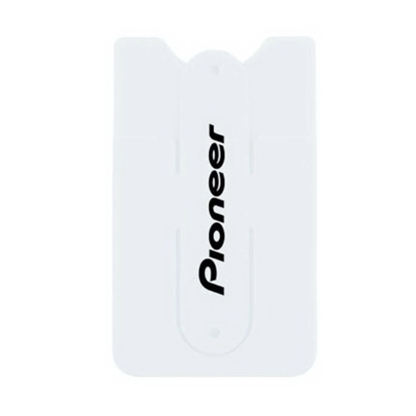 White color option for Silicone Smartphone Wallet With Stand & Cord Organizer