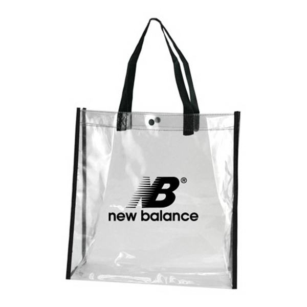 Clear-Black color option for Clear Tote Bag