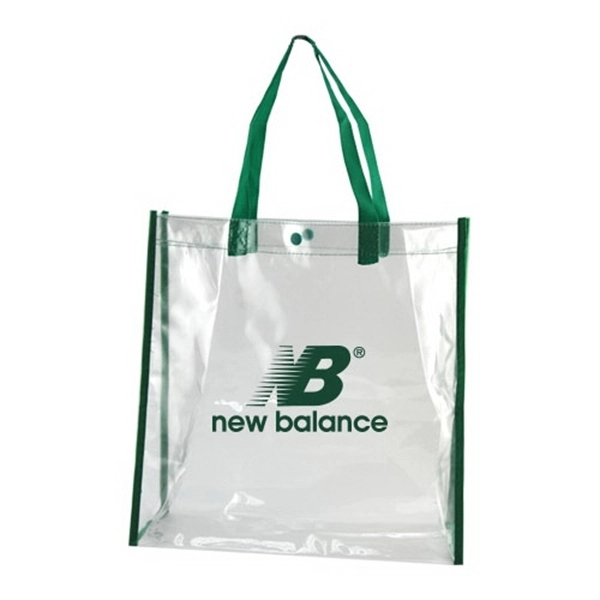 Clear-Forest Green color option for Clear Tote Bag