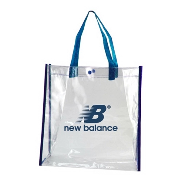 Clear-Navy color option for Clear Tote Bag