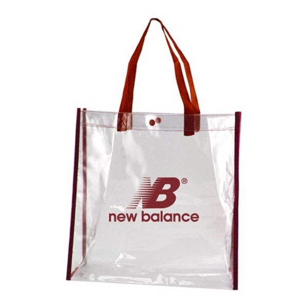 Clear-Red color option for Clear Tote Bag
