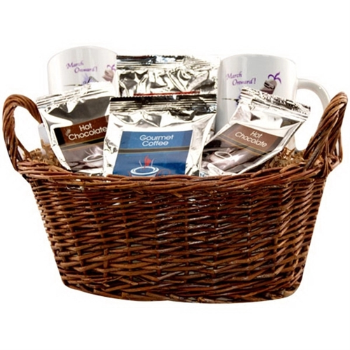 Main photo of Gift Basket With Coffee, Tea And Mugs