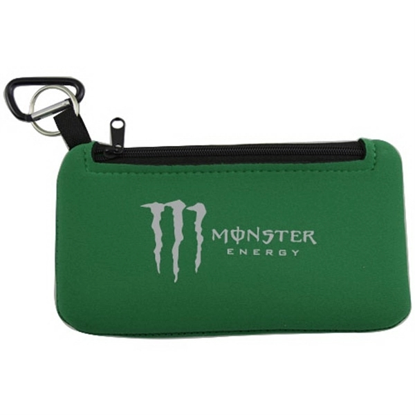 Green color option for Large Smartphone Holder With Zippered Pouch