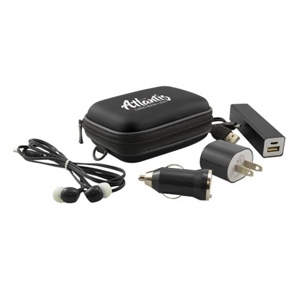 Black color option for Tech Travel Kit With Zippered Case