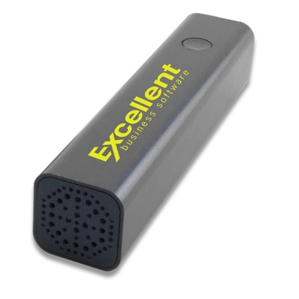 Black color option for Power Bank With Bluetooth Speaker