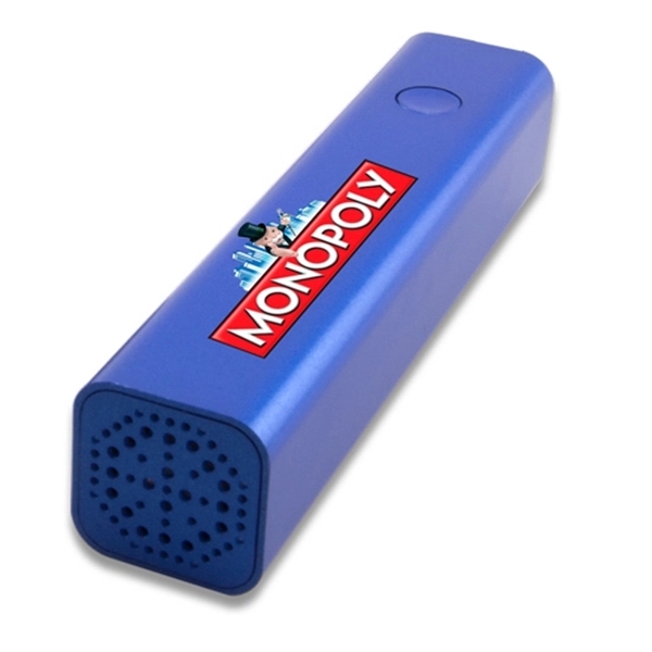 Blue color option for Power Bank With Bluetooth Speaker