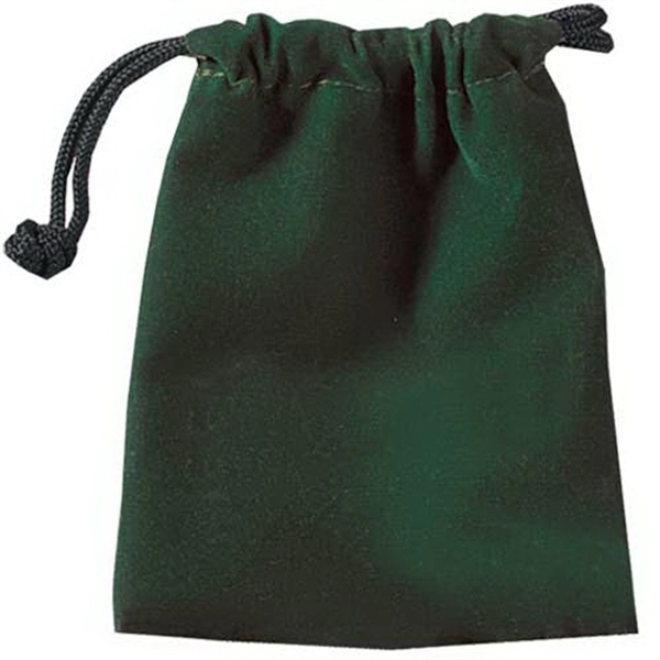 Green color option for Mini Velour Pouch