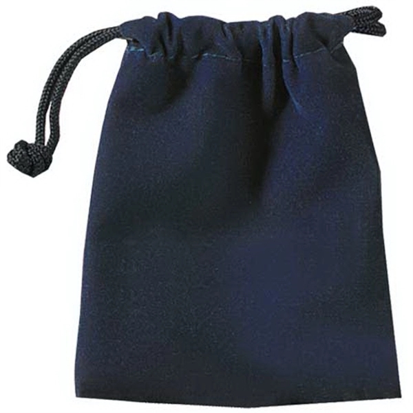Navy color option for Mini Velour Pouch