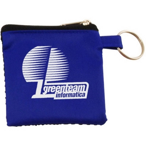 Main photo of Zippered Accessories Pouch With Keychain Attachment