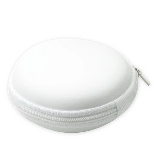 White color option for Round Zippered Tech Case