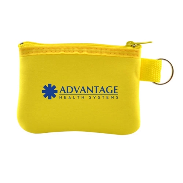Yellow color option for Zip Pouch With Key Ring