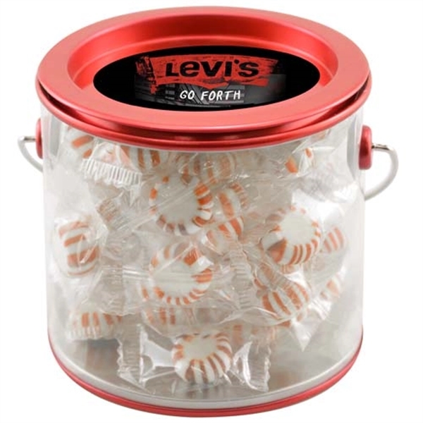 Red color option for Tin Pail With Starlight Mints