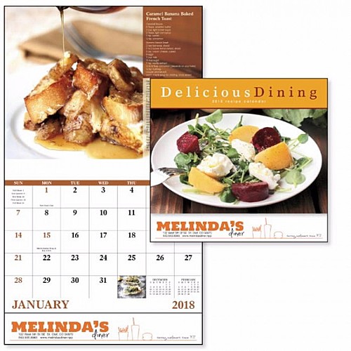Photo of Delicious Dining Stapled Calendar