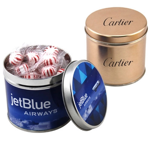 Photo of Starlight Peppermints In A 3.5" Round Metal Tin With Lid