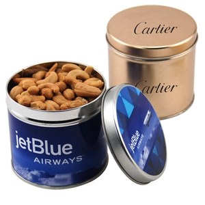 Photo of Cashews In 3.5" Round Metal Tin With Lid