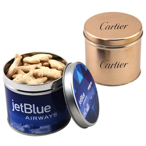 Photo of Animal Crackers In 3.5" Round Metal Tin With Lid
