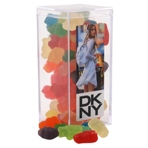 Photo of Gummy Bears In A Clear Acrylic Square Tall Box