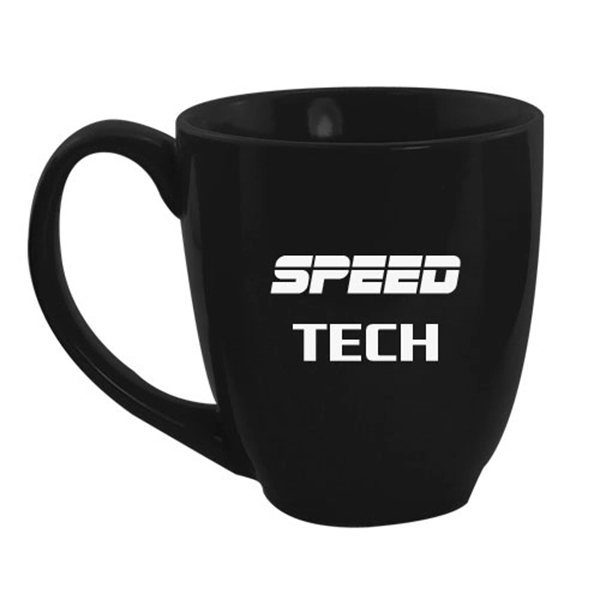 Black color option for 14 Oz. Ceramic Cafe Coffee Mug
