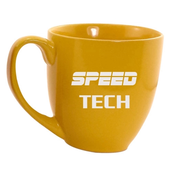 Yellow color option for 14 Oz. Ceramic Cafe Coffee Mug