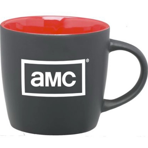 Main photo of 12 Oz. Matte Black Ceramic Coffee Mug With Colored Interior