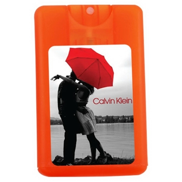 Orange color option for Credit Card Hand Sanitizer Spray   20 Ml